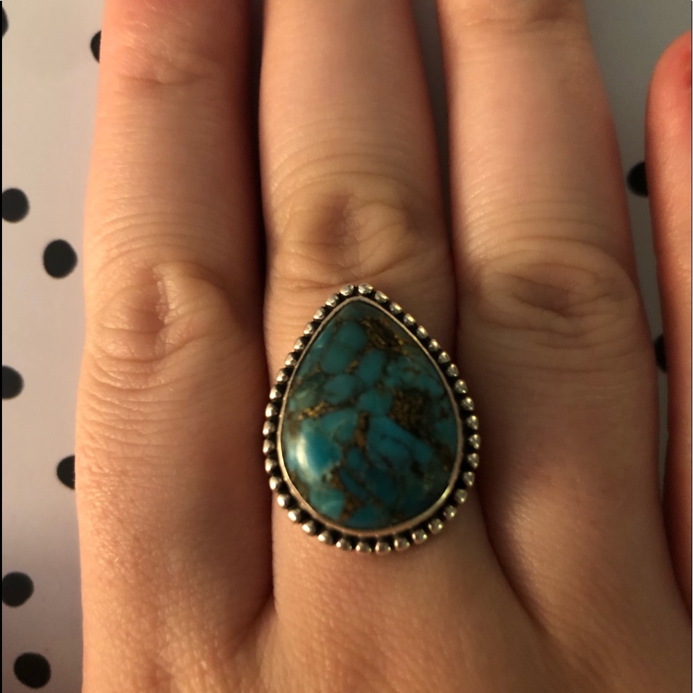 Sterling silver turquoise ring